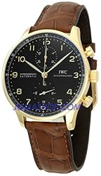 IWC Portuguese ChronoAutomatic 18kt Rose Gold Brown Mens Watch IW371415