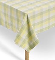 Pure Cotton Gingham Checked Dining Tablecloth