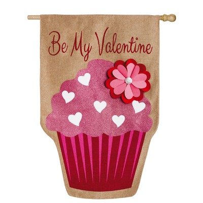 Be My Valentine Vertical Flag
