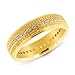14K Yellow Gold Textured Eternity Band Ring