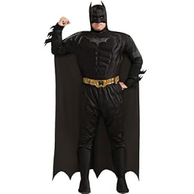 Rubies Men's Deluxe Muscle Chest The Dark Knight Batman Costume