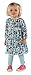 Zutano Little Girls' Tulipe Long Sleeve Button Dress