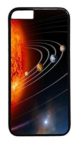 iPhone 6 Case, Our Solar System Designer Rugged Hard Plastic Back Case Cover Protector for Apple iPhone 6(4.7INCH) PC Black