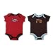 2 PACK:赤ちゃん Baby Essentials Baby / Infant Comfortable ワンピーススーツ/ロンパース/ワンシーに適合 Fit One-Piece Bodysuit / Romper / Onesie - レッド＆ブラウン Red & Brown