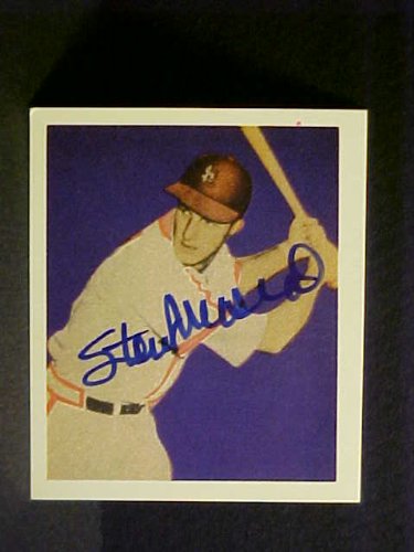 Stan Musial St. Louis Cardinals #24 1949 Bowman Reprint Signed Baseball Card