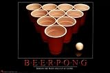 Beer Pong Subject Poster Print, 36x24 41 RaDO0CRL. SL160 Beer Pong Subject Poster Print, 36x24