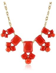 kate spade new york "Swirl Around" Graduated Red Necklace, 18"