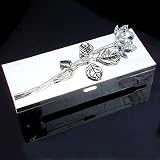 Godinger Silver-Plated Jewelry Box with Rose