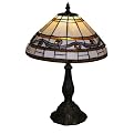 Square Shell Petite Table Lamp - White
