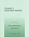Student Solutions Manual for Finite Mathematics