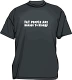 Fat People Are Harder To Kidnap Distressed Logo Men's tee Shirt in 12 colors Small thru 6XL
