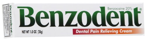 Benzodent Denture Pain Relieving Cream 1oz (Pack of 6)