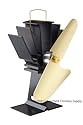 Copperfield 78160 Ecofan For Wood Stoves, Black Body, Gold Blades