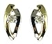 9ct 2 Colour Gold Ladies Diamond Set Stud Earrings