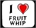 I Love Fruit Whip Decorated Mouse Pad