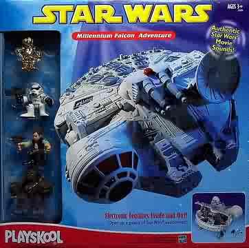 Star Wars Galactic Heroes Playskool Millenium Falcon Adventure Set