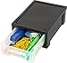 IRIS USA Small Desktop Stacking Drawer, 6 Pack, Black