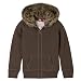 Girls' Mossimo Supply Co. Fux Fur Trim Hoodies - Caffe Latte