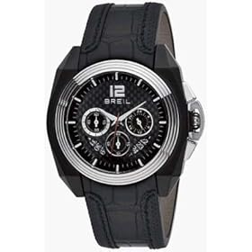 Breil - BW0325 - Montre Homme - Quartz - Analogique - Chronographe - Bracelet Cuir Noir