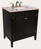 Antique Bathroom Vanity for Victorian Bath Single Sink Antique Vanity LUX-H-0168-32
