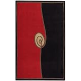 Upsilon Area Rug, 2'4x4'8, BRICK ESPRESSO by Home Decorators Collection