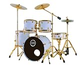 HB Drums BlackGold Solid Birch Drum Set Gold Hardware