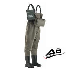 Cormoran Nylon Wathose mit Brusttasche u. Tragetasche Gr��e 42 + Passh�lle