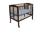 Dream On Me 2-in-1 Folding Porable Crib - Cherry