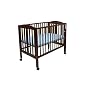 Dream On Me 2-in-1 Folding Porable Crib - Cherry