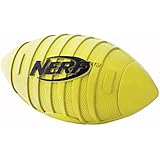 Nerf Dog Squeak Rubber Football Dog Toy, Medium/Large, Green