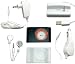iPod Shuffle 2nd Gen 6 items bundle: BLACK Aluminum Case + Clear Slicone Skin Case + USB Dock Cradle + AC Wall Charger + Car Charger + White Stereo Headphones