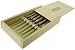 Kitchen & Housewares : Laguiole Stainless steel bolster handled Olive Wood knives in Wood Pencil Box~Authentic Laguiole
