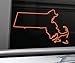 Massachusetts Vinyl Decal Laptop Car Truck Bumper Window Sticker, 6.5