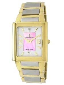 Le Chateau Men's 1816LCMTT_WHTandPNK Diamond Accented Two-Tone Watch