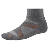 PhD Running Light Mini Sock - Men's Graphite/Orange LG by Smartwool