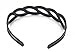 Yeshan Strong Rhinestone and Crystal Beaded Handmade Plastic Headband,Wave Design Hairband for girls
