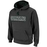 Michigan State Spartans Charcoal Sentinel Pullover Hoodie Sweatshirt (Large)