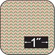 1:24 Scale French Bargello Peach Cotton Fabric-for Dollhouse Miniatures