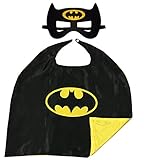 Superhero Cape and Mask Costumes For Kids SET - 4 Capes, 4 Masks, Stickers and Tattoos