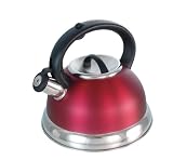 BUCKINGHAM PRESTIGE WHISTLING KETTLE 2.5 Ltr.  RED