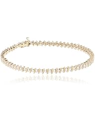 14k Gold S-Link Diamond Tennis Bracelet (1 cttw, H-I Color, I1-I2 Clarity)