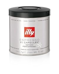illy iperEspresso Capsules Dark Roast Coffee, 21-Count Capsules - 6 pack