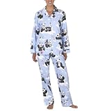 Nick & Nora Flannel Coat PJ -Peppermint Pandas