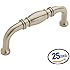 Amerock BP53013-G10 Allison Value 3" Center Transitional Handle Style Cabinet Pull with Bead and Rin, Satin Nickel
