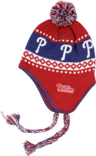 MLB Men's Philadelphia Phillies Abomination Knit (Red, One Size)