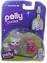 Polly Pocket Sparklin Pets Duets Samoyed and Pig