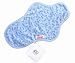 Sckoon Organic Plus Cloth Menstrual Pads with Leak Resitant Sheet Night Blue Flowers