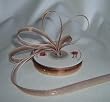 Organza Rainbow Ribbon -3/8"- Brown/Gold - 25 Yards (75 Ft)