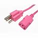 Electronics : Cables Unlimited Ka-Bling PWR-1000-06P 6-Feet PC Power Cord (Pink)