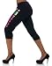 Coogi Sequin Cropped Sweat Pants Black M